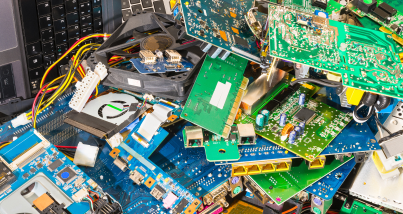 E-waste mixed