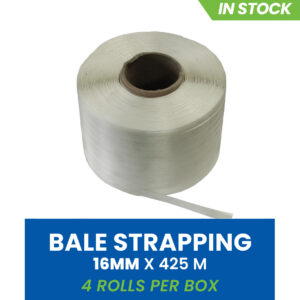 16mm Hotmelt Bale Strapping – 350m Rolls (Box of 4)