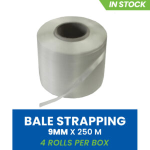 9mm Hotmelt Bale Strapping – 250m Rolls (Box of 4)