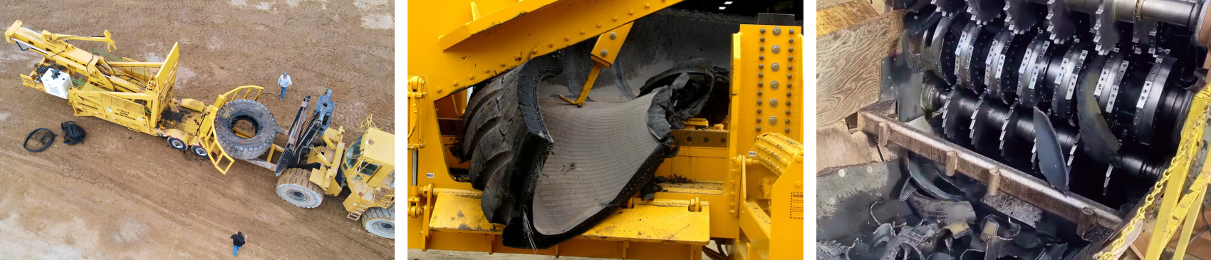 Debeader, tyre shear, Tyre Shredding