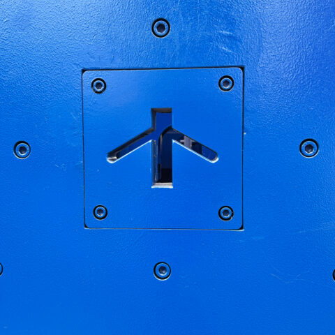 Close up view of deader hook