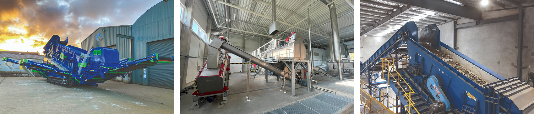 Mobile screen, mavitec depacker and flip flow screen