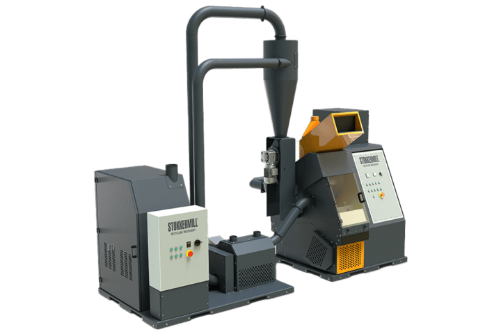 Industrial cable and copper recycling machinery for waste processing.